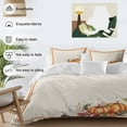 thumbnail image 3 of Thanksgiving Pumpkin 4 Piece Duvet Cover Set California King Size Fall Maple Leaf Soft Bedding Set Comforter Cover, 1 Duvet Cover 1 Flat Sheets and 2 Pillowcases, 3 of 9