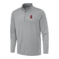 thumbnail image 2 of Men's Antigua Gray Stanford Cardinal Reprocess Quarter-Zip Top, 2 of 3