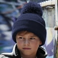 thumbnail image 2 of Beechfield Boys/Girls Reflective Bobble Beanie, 2 of 4