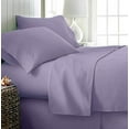 thumbnail image 2 of JS Sanders Collection Bed Sheet Set Solid 1000 Thread Count 21" Deep Pocket 100% Egyptian Cotton Premium Collection Sheet Set for Alaskan King Mattress - Lilac, 2 of 6