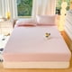 thumbnail image 1 of Sábana de cuadros 150x200cm de poliéster | Azul claro, rosa, naranja, caqui, verde | Suave, lavable, resistente al desvanecimiento, fácil de cuidar | Funda de ropa de cama de color sólido, Comfort, 1 of 6