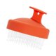 thumbnail image 2 of Cepillo masajeador de cuero cabelludo con champú, depurador de cuero cabelludo para eliminación, cepillo para el cabello del cuero cabelludo húmedo o Naranja, 2 of 9