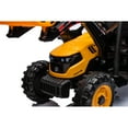 thumbnail image 3 of 24V JCB Ride on Excavator Toy, 3 in 1 Ride on Tractor Truck with Remote Control, Battery Powered Ride on Bulldozer Kids Electric Vehicles with Front Loader Bulldozer, Digger, Adjustable Seat, Yellow, 3 of 6