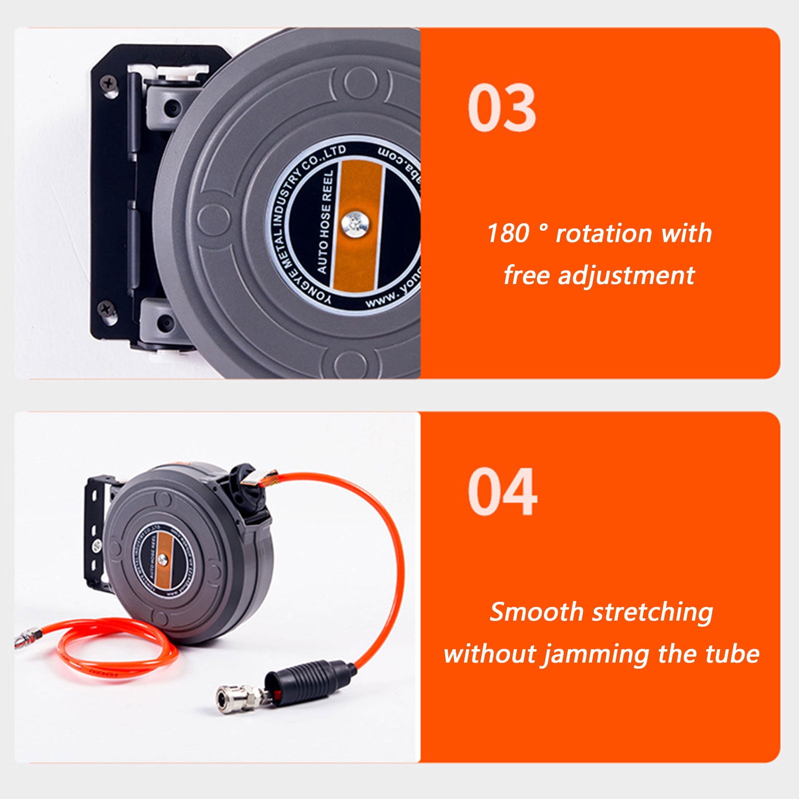 Practical Compacts Automotive Air Hose Reel Features Automatic Retractable Designs for Easy Tool Access in Workshops