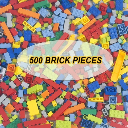 500 Pieces Building Bricks Classic Bulk Small Blocks Classic Building ...