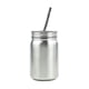 thumbnail image 1 of 2x Tarro de Cristal de material acero Inoxidable con Tapa, , Vaso, Vaso de 700 Ml, de Pared Simple BLESIY taza de tarro de albañil, 1 of 7