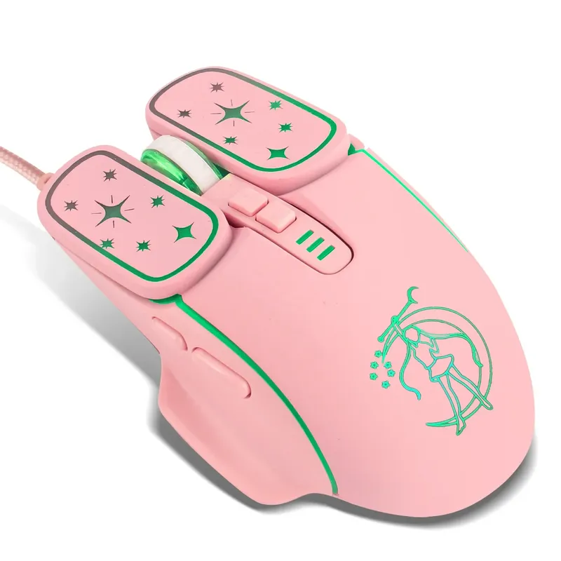 USB Gaming Mouse RGB Backlit Ergonomic Game Mice 7D Esports Wired Mouse for Laptop PC Gamer