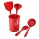 thumbnail image 5 of Utensilios de cocina de silicona - Juego de utensilios de cocina de silicona 5PCS Cuchara de arroz antiadherente Espátula Juego de cocina con cubo de almacenamiento, 5 of 5