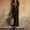 Black, variant on QUNYINEY A Line Plus Size Dresses for Women Sleeveless Black Faux Cotton Linen Long Sundress V Neck Loose Fit Vacation with Pockets Dresses