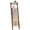 Rustic Brown, variant on Wooden Blanket Ladder with 4 Hooks, 63.4" H 6-Tier Farmhouse Ladder Holder Organizer, for Living Room, Bedroom, Balcony - Black