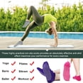 thumbnail image 3 of Yoga Pilates Socks Women, 4 Pairs Non Slip Barre Home Hospital Workout Grip Slipper Socks, 3 of 5