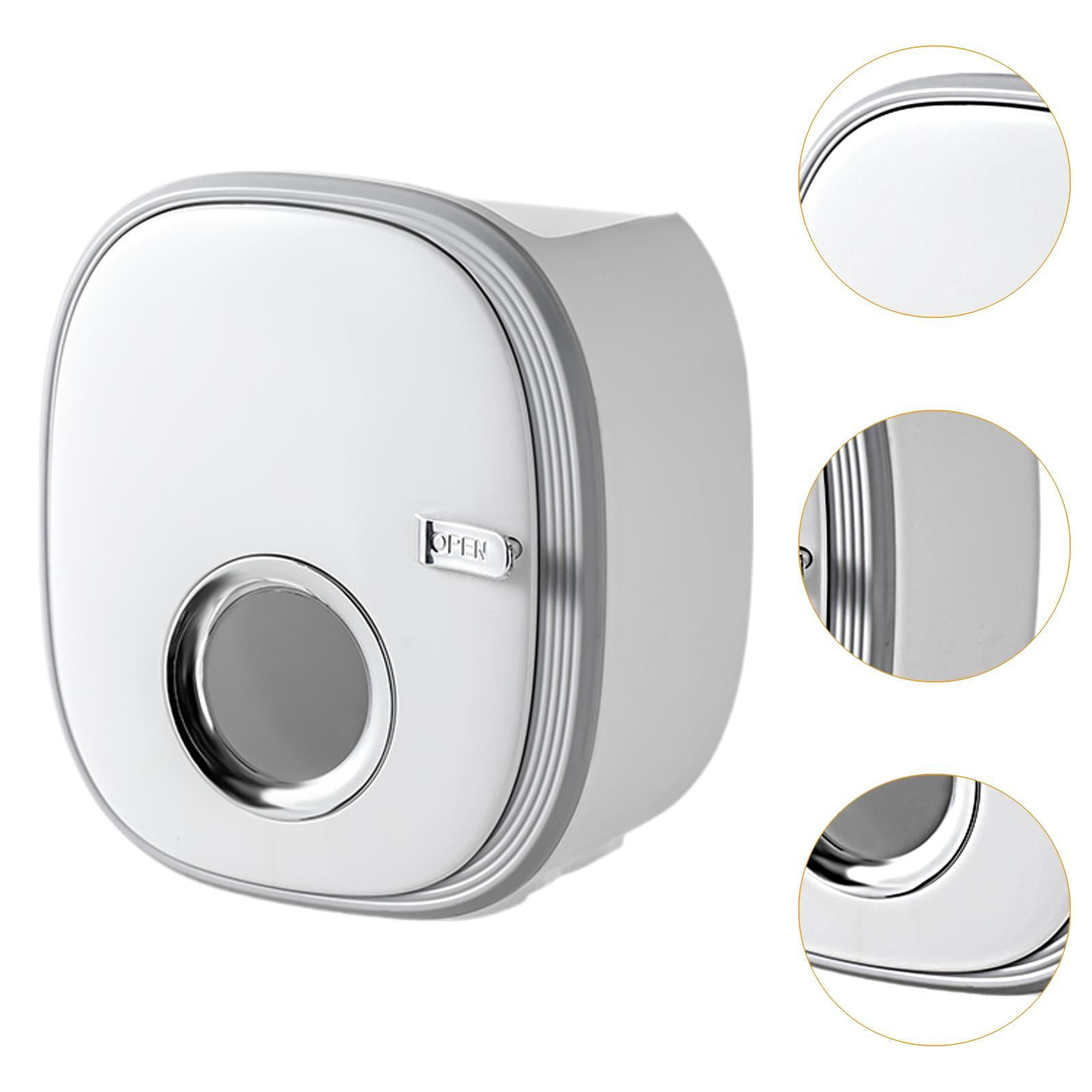 Fiocias Toilet Tissue Paper Holder Wall Mount Waterproof Large Modern Double Layer Phone A