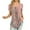 Pink, variant on WREESH Women's Summer Tunic Top Casual Square Neck Floral Print Loose Blouse with Short Sleeves Light Blue