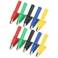 thumbnail image 4 of Insulated  Clips, 10mm Opening Portable Safe Nickel Plated Brass Mini Electrical  Clamp Replacement Non Damage  for Probe for Multimeter, 4 of 8