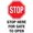 Warning Sign 6, variant on Stop Here for Gate to Open Signs - 8"x12" Vintage Metal Warning Sign, Gate Access Decor for Home Farm Bar Coffee Shop Club Outdoor