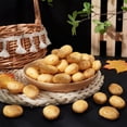 thumbnail image 4 of Mini Foam Imitation Potatoes for Dollhouse Accessories Pretending Prop Decorations Gold 33x26x20mm 10pcs/bag, 4 of 6