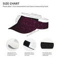 thumbnail image 3 of Gaeub Dark Purple Glitter Printed Sport Sun Visor Hats ,Adjustable Empty Top Sunscreen Visor Cap for Women and Men, 3 of 7