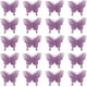 thumbnail image 1 of 20 piezas de adornos navideños con mariposas brillantes, adornos colgantes para árbol de Navidad con mariposas brillantes en 3D, decoración de mariposas artificiales huecas con clips y tallos para cor, 1 of 7