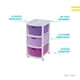 thumbnail image 4 of Torre 3 Niveles Cajonera Multiusos Organizador Plastico lila 6.49 pulg Pido Todo CJN1-3GVT, 4 of 6