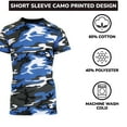 thumbnail image 3 of Men's Camo Print Short Sleeve T-Shirt, Crew Neck, Tagless, Cotton Blend, Fitted Style (S-2XL), 3 of 4