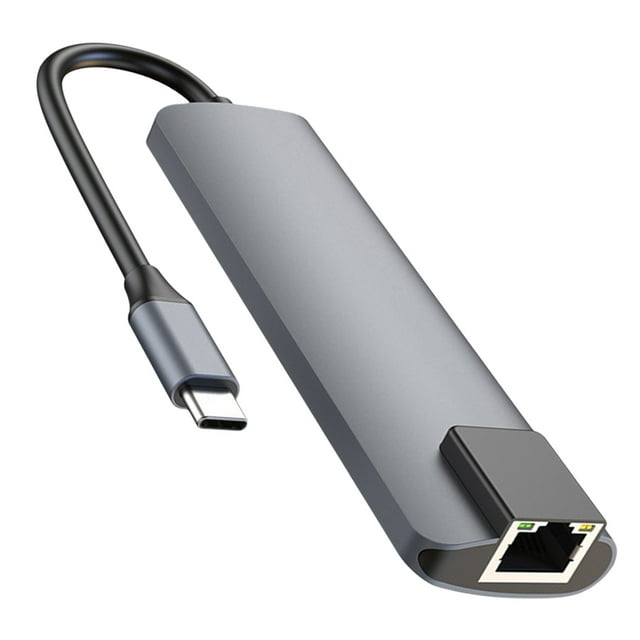 Minkissy USB Type-C Hub Adapter Multiport Docking Station for Laptop Computer Durable and Compact