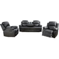thumbnail image 6 of Chritton 3 Pieces Faux Leather Reclining Configurable Living Room Set, 6 of 10