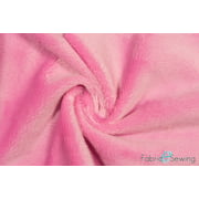 Pink Minky Smooth Soft Solid Plush Faux Fake Fur Fabric Polyester 14 oz 58-60"