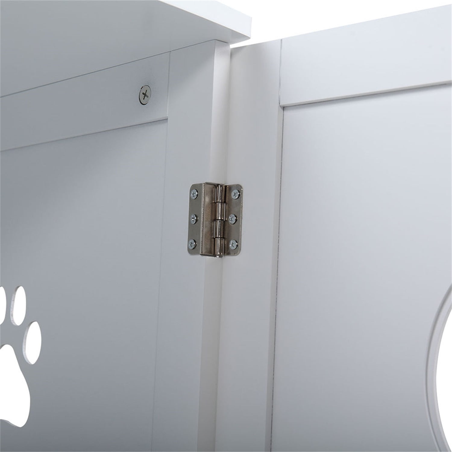 Pefilos 41" Enclosed Litter Box Enclosure Furniture Hidden Cabinet,Cat Washroom, Litter House Litterbox Cover,Dog Proof Cat Feeding Station Nightstand Table for Large Cat Kitten Kitty, White Pefilos 41" Enclosed Litter Box Enclosure Furniture Hidden Cabinet,Cat Washroom, Litter House Litterbox Cover,Dog Proof Cat Feeding Station Nightstand Table for Large Cat Kitten Kitty, White