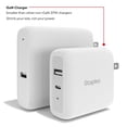 thumbnail image 4 of Staples TECH GaN USB-A/USB-C Wall Charger 37W White (ST62324-CC), 4 of 8