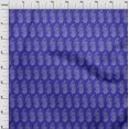 thumbnail image 3 of oneOone Georgette Viscose Royal Blue Fabric Geometric|Paisley & Floral Block Sewing Craft Projects Fabric Prints By Yard 42 Inch Wide, 3 of 4