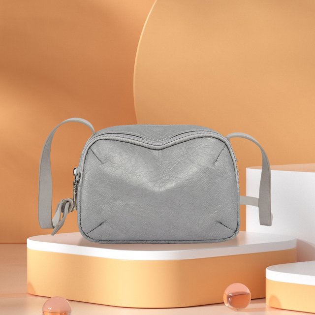 Bolsa de hombro simple Casual Dupont Paper Lady Messenger Bag para ir de compras (Plata) Ehuebsd Para Estrenar