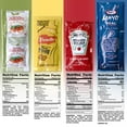 thumbnail image 2 of Grab-n-Go Condiment Packs - 200 Count, Ketchup, Mustard, Relish, and Mayo - Great for Picnics, Boxed Lunch, BBQ, Travel, Picnic and Parties (50 Each), 2 of 8