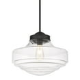 thumbnail image 2 of Golden Lighting Ingalls 1-light 16in Pendant in Modern Brass and Clear Glass, 2 of 2