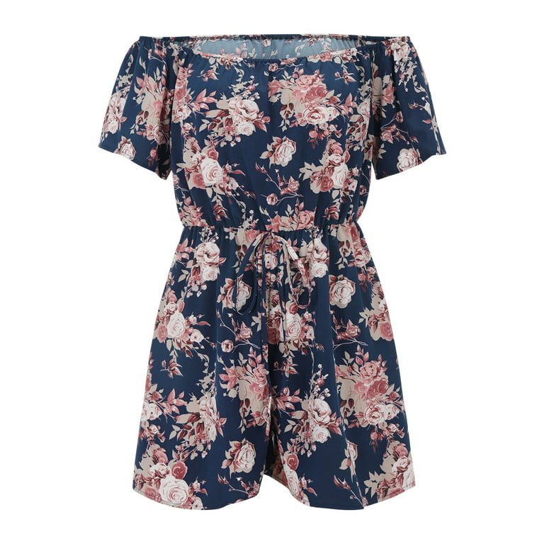 Bold Floral Print Denim Shorts – In Pursuit Mobile Boutique