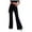 Black, variant on Gubotare Women Jeans Women's Plus Size Super Flare High Rise Pull On Jeans (Black,M)