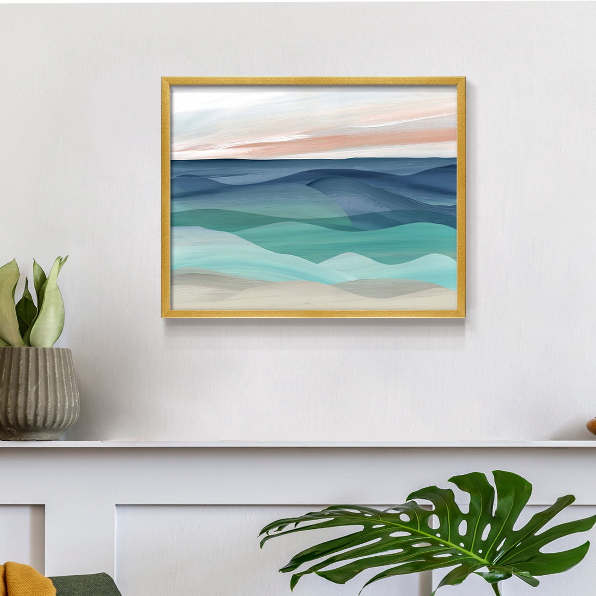 Shifting Seas by Carol Robinson - Restickable Framed Giclée Print