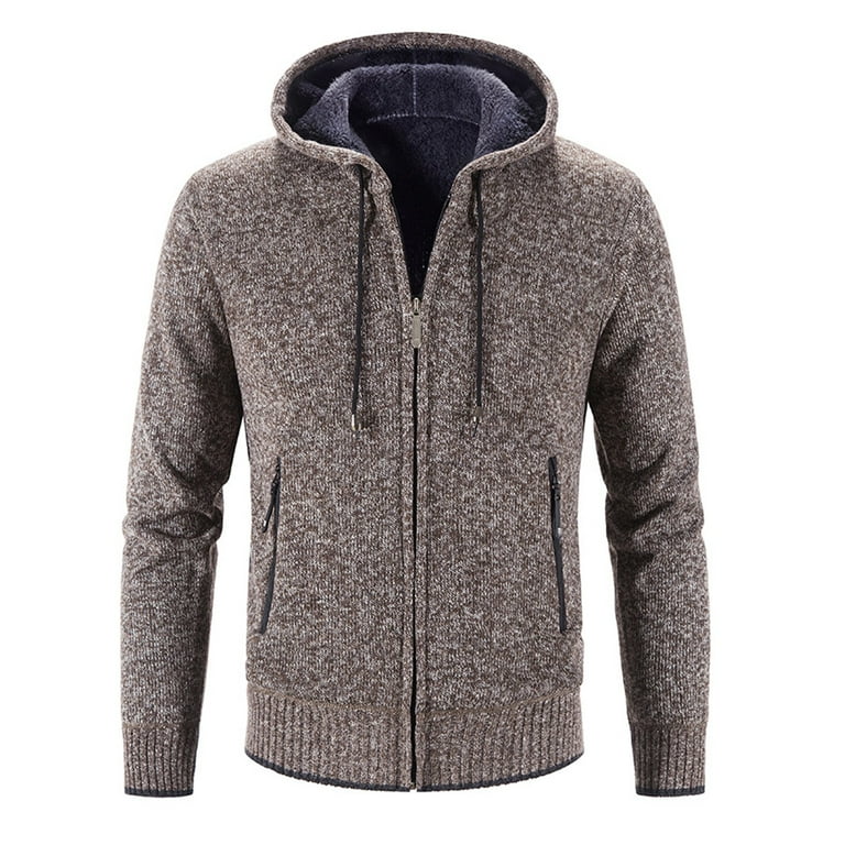 Men's cotton hotsell blend hooded cardigan