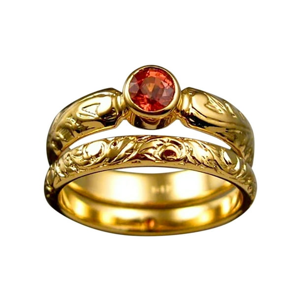 duhgbne gold wedding rings two piece rings jewelry birthday proposal