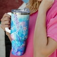 thumbnail image 2 of Mermaid Gifts for Women, Mermaid Tumbler 40 Oz Tumbler with Handle, Coffee Travel Mug Leak Proof Lid Mermaid Tail Tumbler for Mermaid Lovers Gifts for Women, 2 of 6