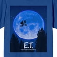 thumbnail image 2 of E.T. Flight Across the Moon Women's Blue Short Sleeve Crew Neck Tee-Large, 2 of 7