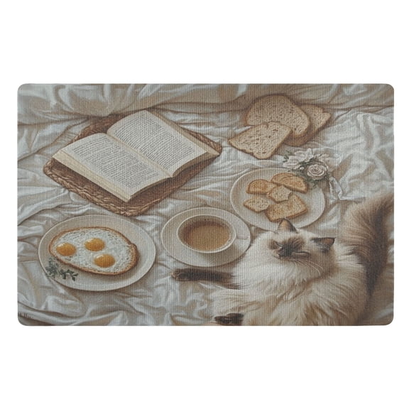 BZSMCE Floor Mats 32x20in Sleep Cat Creativity Doormats