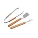 thumbnail image 4 of Kits de herramientas para barbacoa, pinza de acero inoxidable, tenedor, espátula para hamburguesas, práctico juego de herramientas para parrilla de, 4 of 9