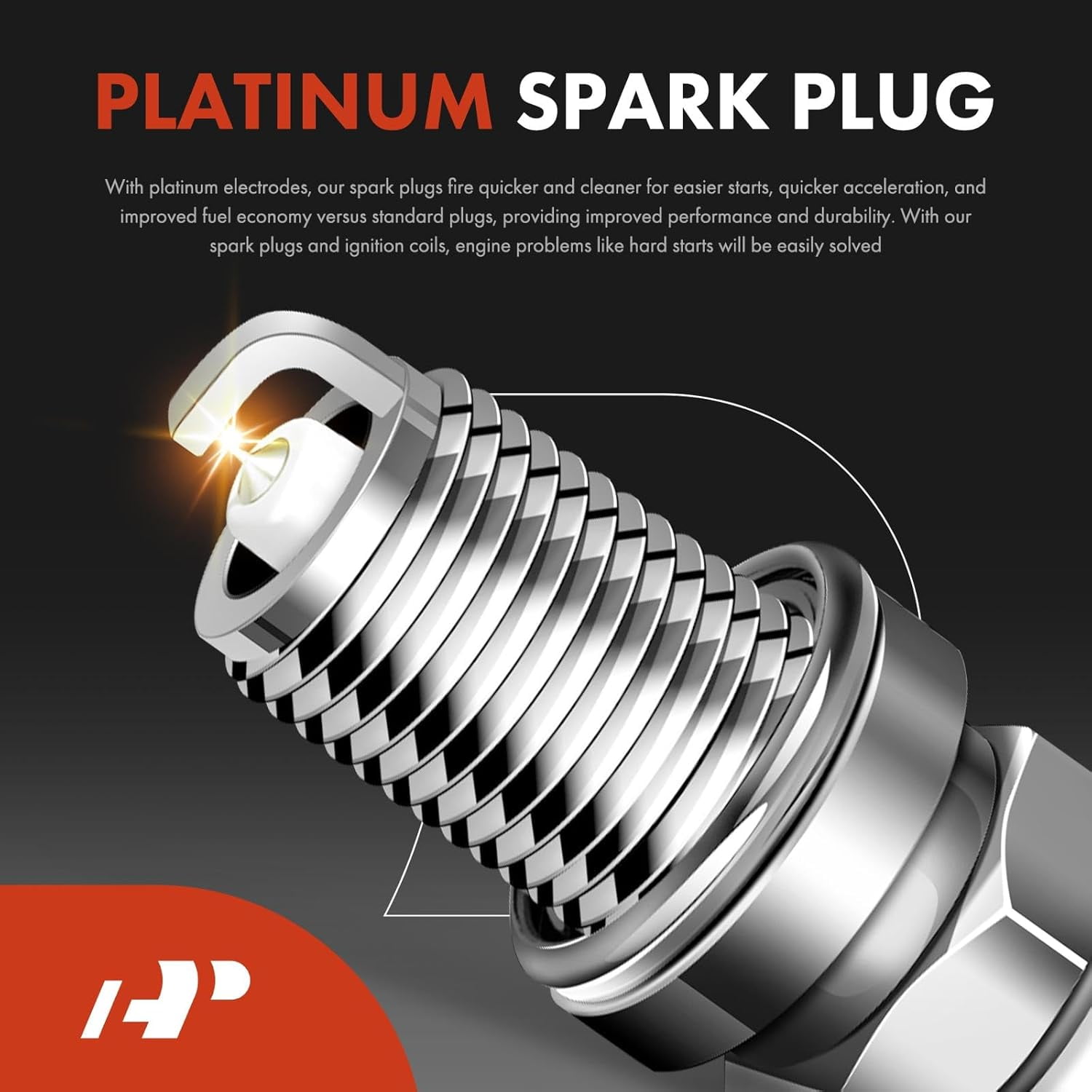A-Premium Ignition Coils And Spark Plugs Set, Set of 4