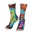 thumbnail image 3 of Lsque Scooby-Doo Print Women's Men's Novelty 16in Crew Socks Cotton Socks Knee High Socks for Walking,Running,Nurses,Pregnancy, 3 of 6