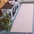 thumbnail image 2 of Safavieh Courtyard Teodor Geometric Indoor/Outdoor Runner Rug, Pink, 2'3" x 8', 2 of 10