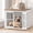 White, variant on Ironovahome 42" Heavy Duty Dog Crate for Large Dogs, Dog Crate Furniture with Double Doors & Safe Locks, Chew-Proof & Escape-Proof Metal Dog Cage, XL Large Indoor Dog Kennel, Rustic Brown