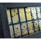 thumbnail image 5 of Bucher&Rossini Juego de dominó con superficie metálica doble 6 para adultos y niños - Claasic Juego de dominó con superficie metálica dorada de 28 piezas Idea de regalo para jugadores de dominó o noch, 5 of 9