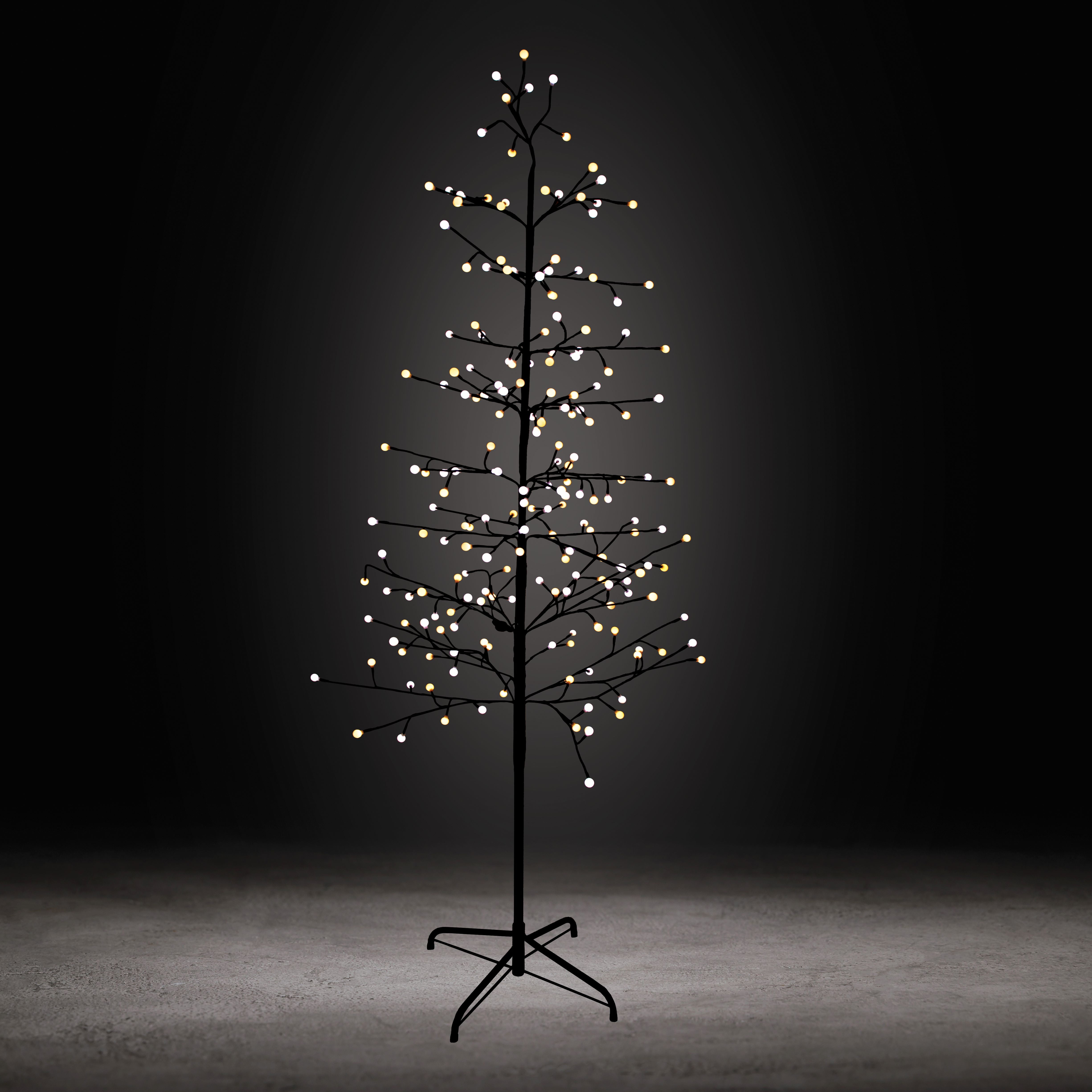 Holiday Time Arbre à Brindilles 6PI avec 200 DEL, Blanc Chaud/ Blanc Froid