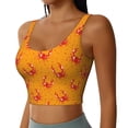 thumbnail image 2 of Fuzoiu Red Crab Print Women's Sports Vest,U-Back Sports Tank,Gym Vests,Athletic Sleeveless Shirts,Exercise Undershirts,Yoga, Gym, and Dance Wear-Medium, 2 of 8