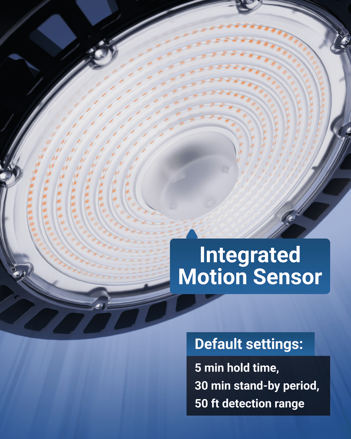 Sunco High Bay LED Shop Light with Motion Sensor, for Garage or Workshops with Wireless Remote, 200W, 30000 Lumens, 5000K Daylight, Dimmable (0-10V), IP65 Waterproof UL/DLC.